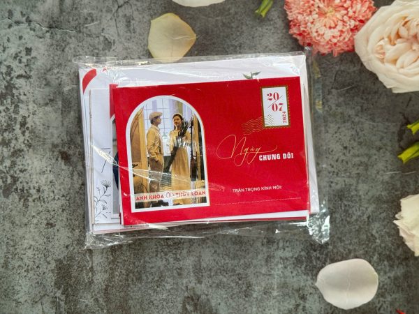 24 mẫu Phôi thiệp cưới in hình dâu rể thực tế - đồng giá 1700đ/phôi