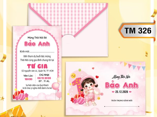 TM-326 Hồng bé gái kẹo số 1